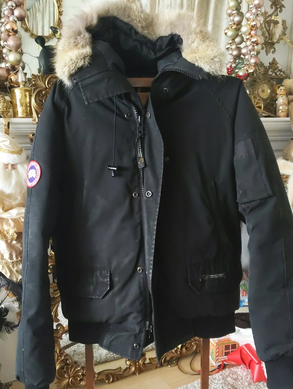 Canada Goose Mens Chilliwack Bomber Jacket Fur Parka Down Vintage